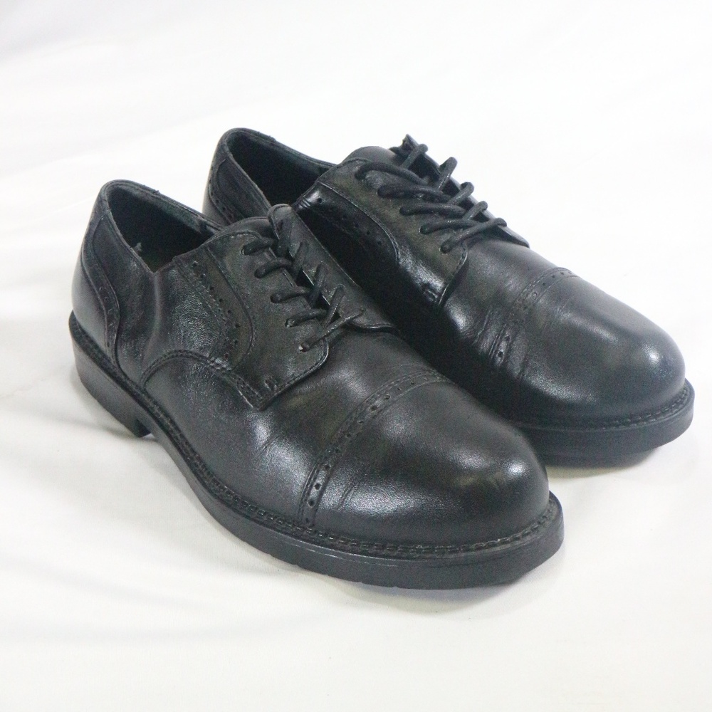 NUNN BUSH Black Leather Cap Toe Oxford Dress Shoes - Picture 3 of 8
